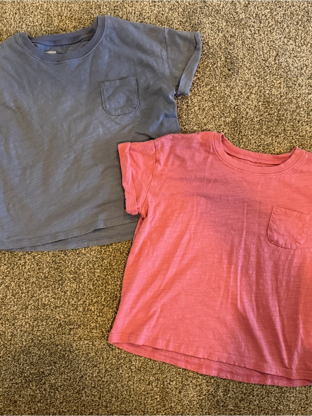OshKosh B'gosh Kids Short-Sleeve Cropped Tees in Purple and Pink